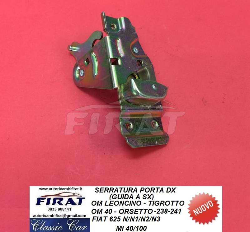 SERRATURA PORTA OM 40 LEONCINO TIGROTTO ORSETTO DX (40/100)